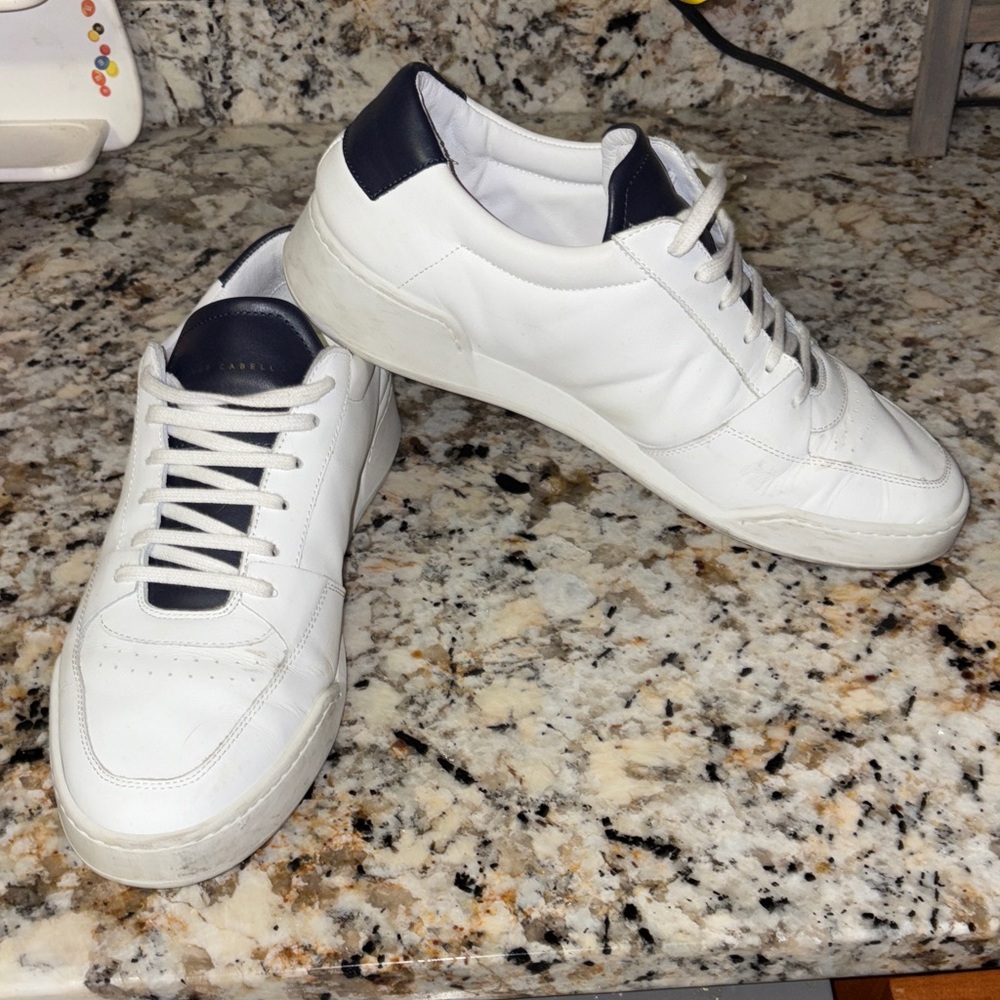 Oliver Carbell White and Black Men's Sneakers made In Italy size 43 us 10